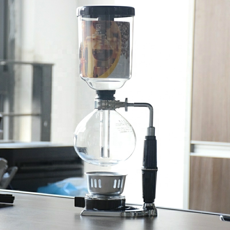 3 Cups Manual Syphon Coffee Maker Pot Hand Glass Vacuum Coffee Maker Brewer Heat resistant Siphon Coffee Machine Filter