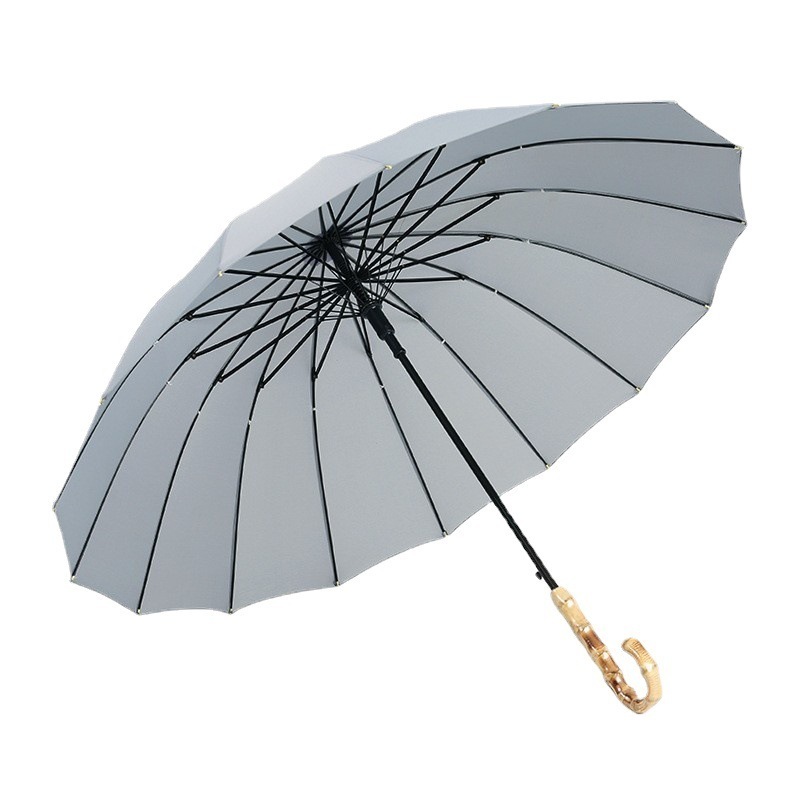 High Quality Windproof Umbrella with Bamboo Handle Umbrella Custom Logo Design Print Umbrella