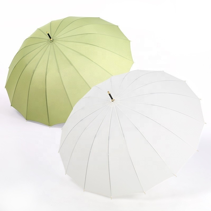 High Quality Windproof Umbrella with Bamboo Handle Umbrella Custom Logo Design Print Umbrella