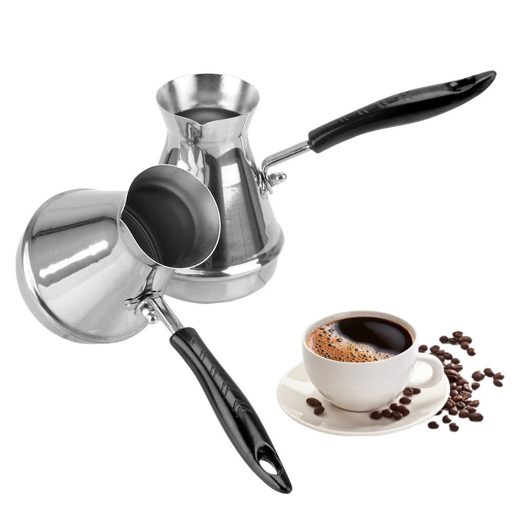 Food Grade Turkey Style Stainless Steel Pour Over Hand Drip Jug Coffee Maker Coffee Kettle Offices Arabic Coffee Pot