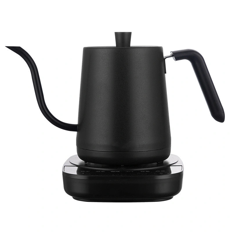 800ML Electric Kettle Hand Brewed Coffee Pot Fast Boiling Teapot Water Long Neck pot 304 Stainless Steel Liner Kettle 110V