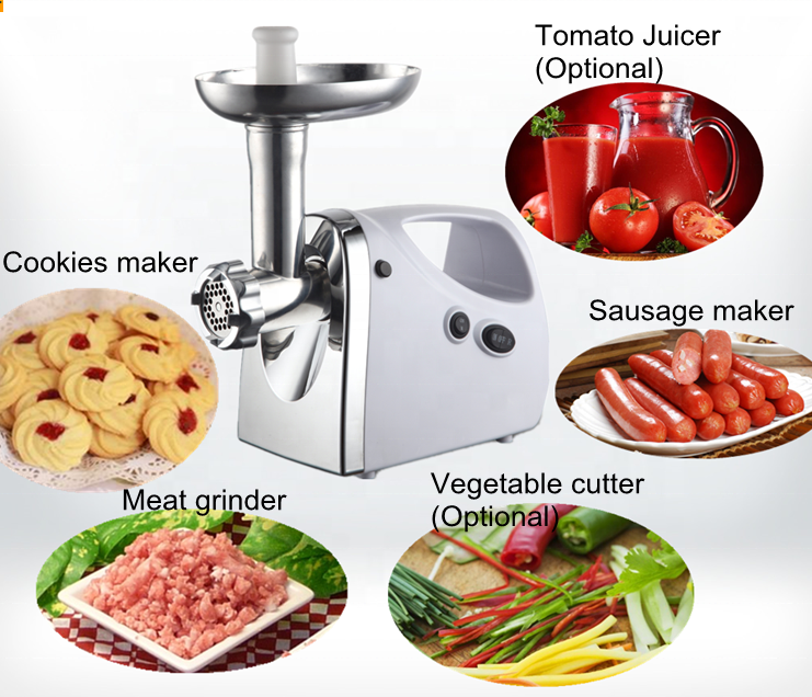 Household mincing machine sausage stuffer stainless steel electric meat grinder