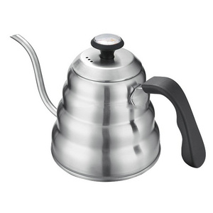 Hot saling 1.2L Stainless Thermometer Steel Pour Over Gooseneck Kettle Coffee and Tea Kettle