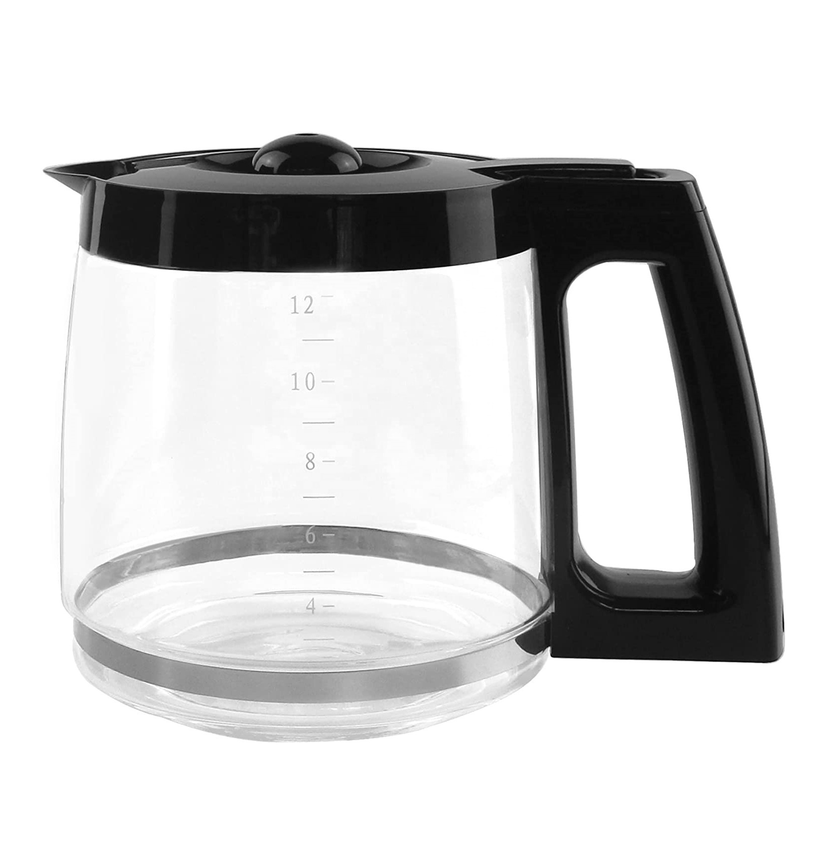 12-Cup Replacement Glass 750ml  Carafe Pot Compatible with Coffee Brewer Maker