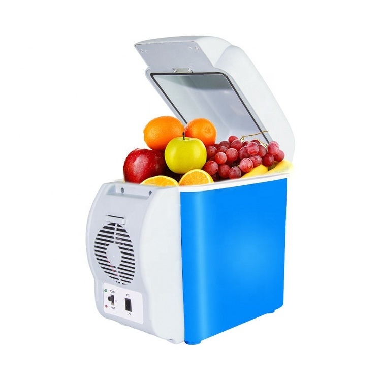 Portable 7.5L Mini Car Fridge Freezer Cooler Warmer Multi-Function 12V Cooling Heating Mini Fridge Camping Travel Refrigerator