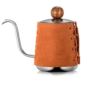 300ml Pour Over Coffee Kettle Anti-Hot Handleless Coffee Drip Kettle Wrapped With Gooseneck Spout Pot