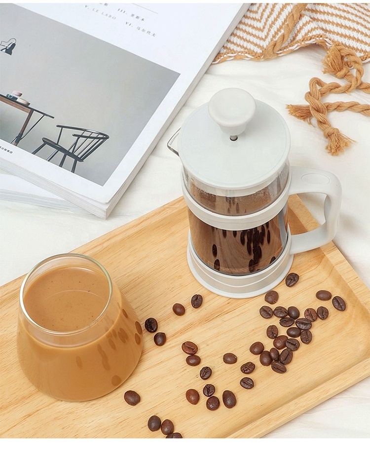 350ml/800ml/1000ml French press filter pot glass tea maker hand pressure filter cup brewing cold extraction hand coffee pot