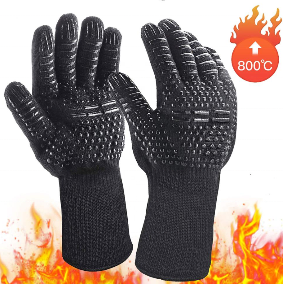 Customized Silicone Barbecue Oven Glove Heat Resistant BBQ Gloves For Grill Meat Cooking BBQ Grill Gloves