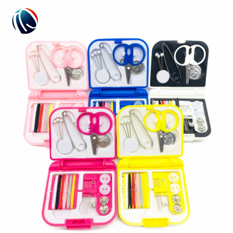 Household Portable Knitting Kits sewing tool storage box Multi-function Box U Scissors Sewing Kits Needles Sewing set box