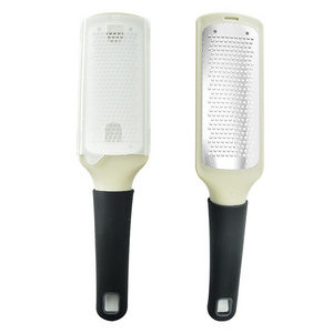 High Quality Metal Multifunction Kitchen Flat Wholesale Manual Stainless Steel Hand Held Cheese Grater