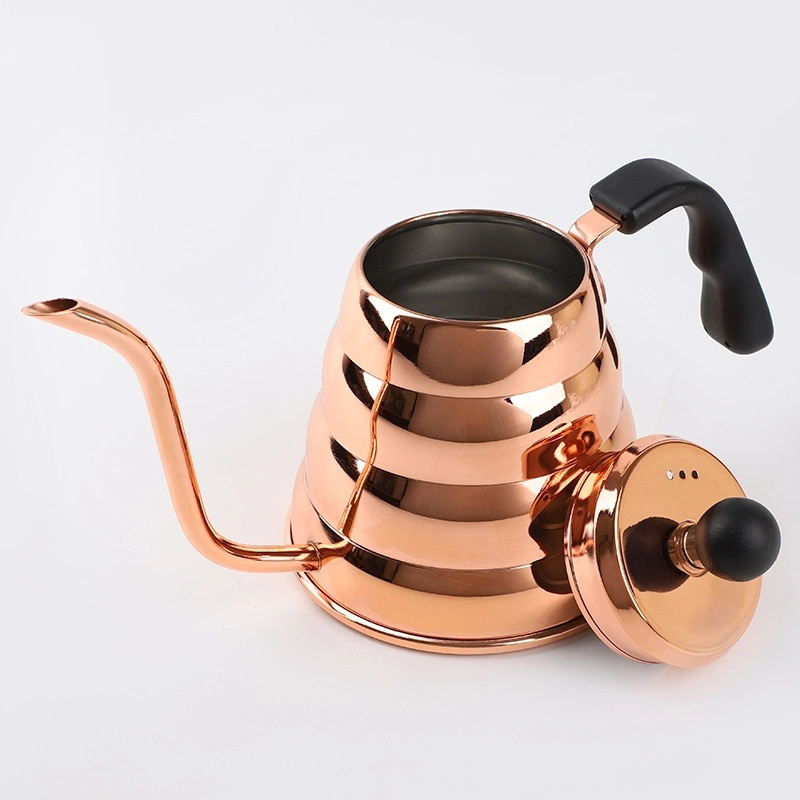 Wholesaler Copper Stainless Steel Gold color Cloud Hand Pot Gooseneck Pour Over Coffee Kettle