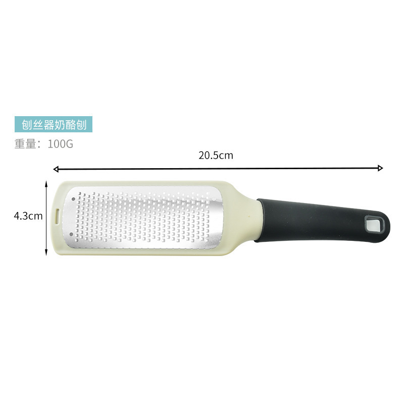 High Quality Metal Multifunction Kitchen Flat Wholesale Manual Stainless Steel Hand Held Cheese Grater