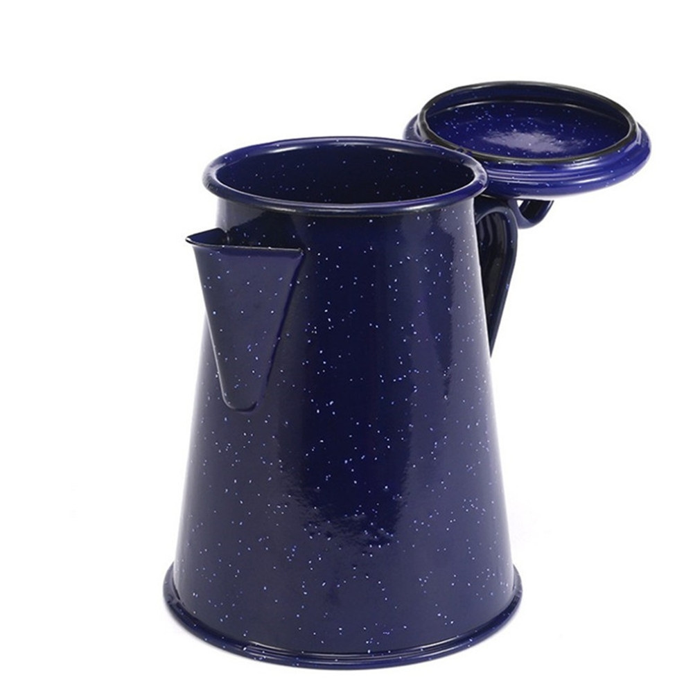 New Home Outdoor Use Navy Starry Sky Enmaed Coated Brew Coffee Maker Hand Drip Pour Over Pot Coffee Water Kettles