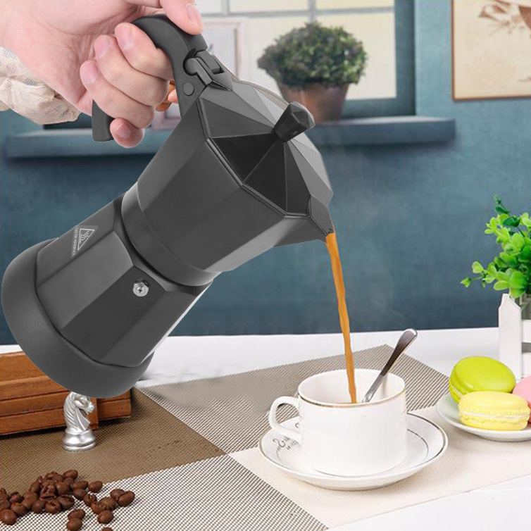 Classic Italian Style Moka Pot Aluminum One Person Moka Pot Electric automatic Espresso Coffee Maker