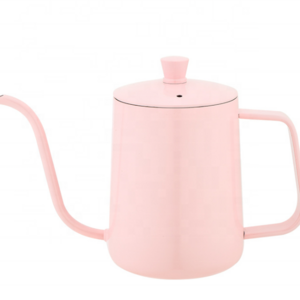 Pink/ Red/ White Color 350/600ML Hand Drip Coffee Pouring Kettle Pour Over Gooseneck Tea Pot for coffee