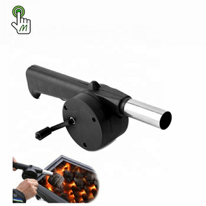 Manual Outdoor Cooking BBQ Fan Air Blower For Barbecue Fire Bellows Hand Crank Tool Picnic Camping BBQ