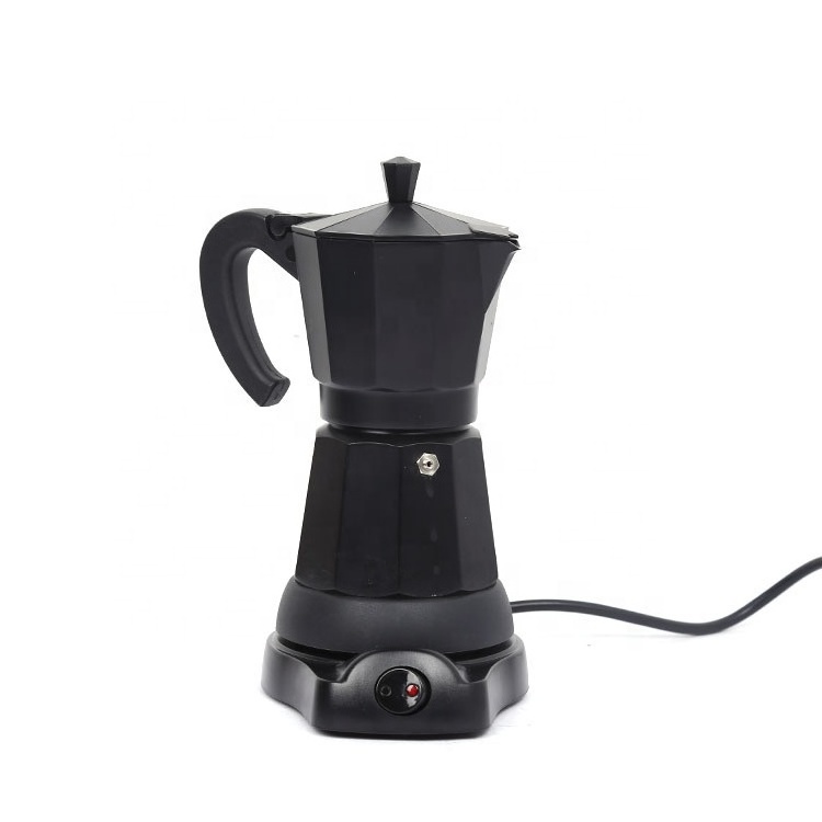 Classic Italian Style Moka Pot Aluminum One Person Moka Pot Electric automatic Espresso Coffee Maker