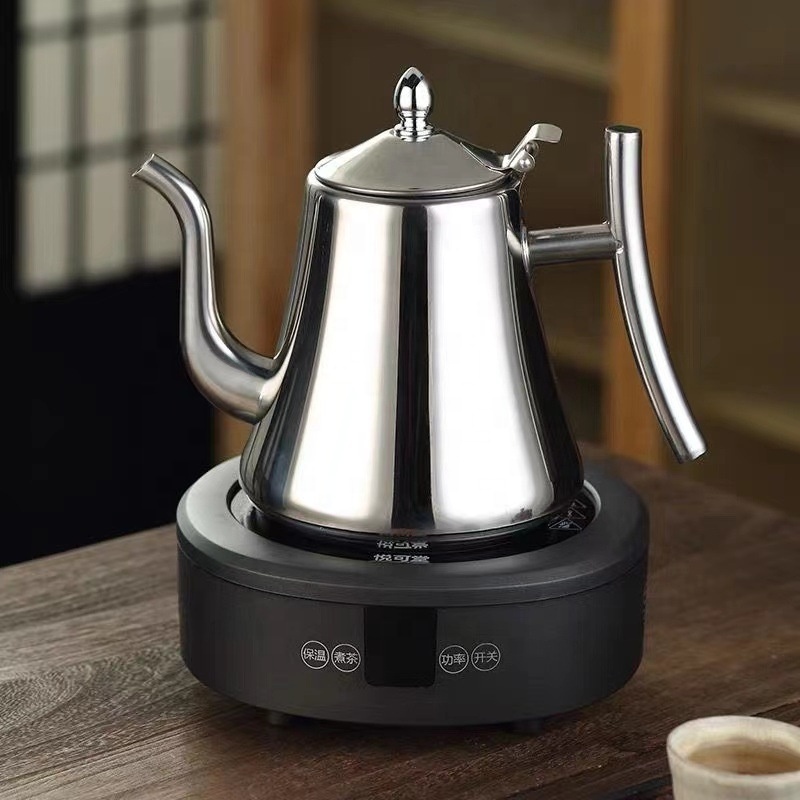 Household Stainless Steel Tea Kettle With Strainer Coffee Kettle Induction Cooker Teapot