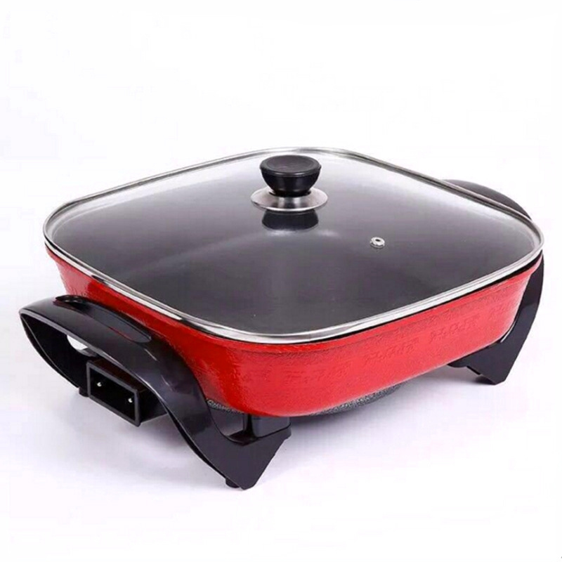 High quality new design electronic cooking pots cookware set multifunctional household cooking square hot pot