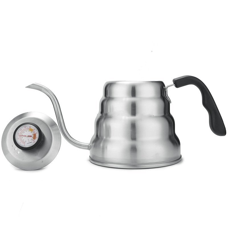 Hot saling 1.2L Stainless Thermometer Steel Pour Over Gooseneck Kettle Coffee and Tea Kettle