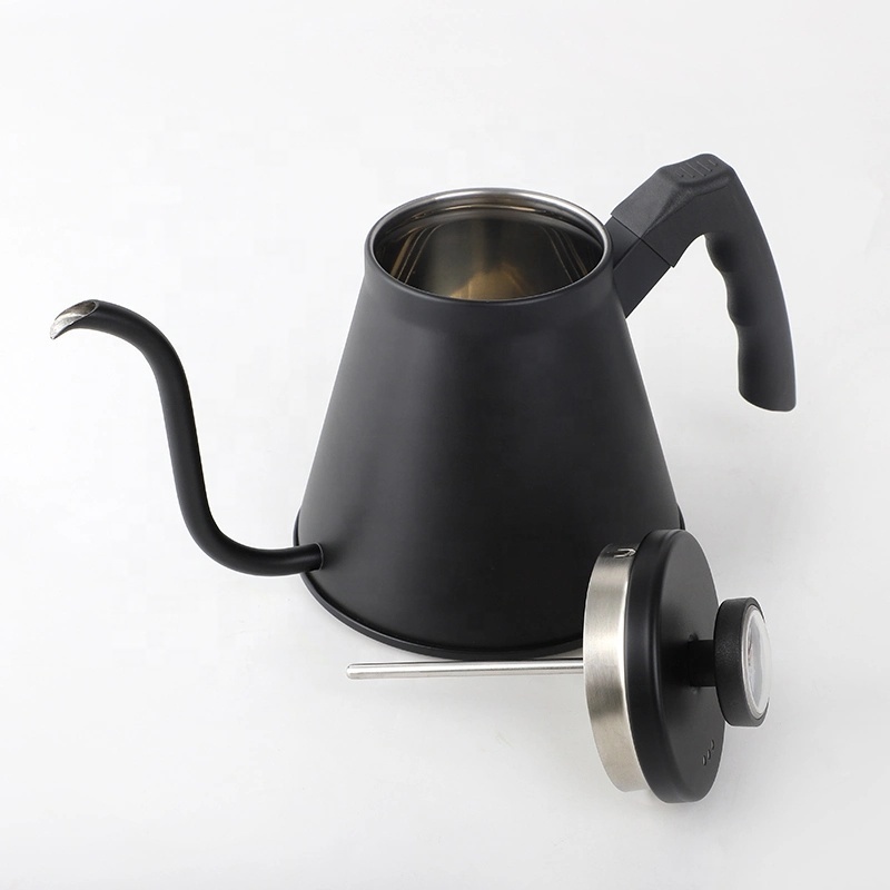 Hand Drip Kettle Tea Pot Camping Hiking Picnic Stainless Steel Spout Pour Over Coffee Kettle