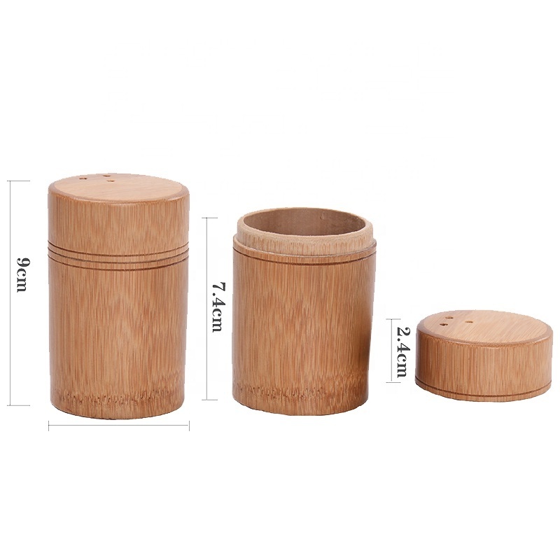 Custom logo Factory Outlet Bamboo Sanitary Close Toothpick Box Portable High Quality Toothpick Holder For Home