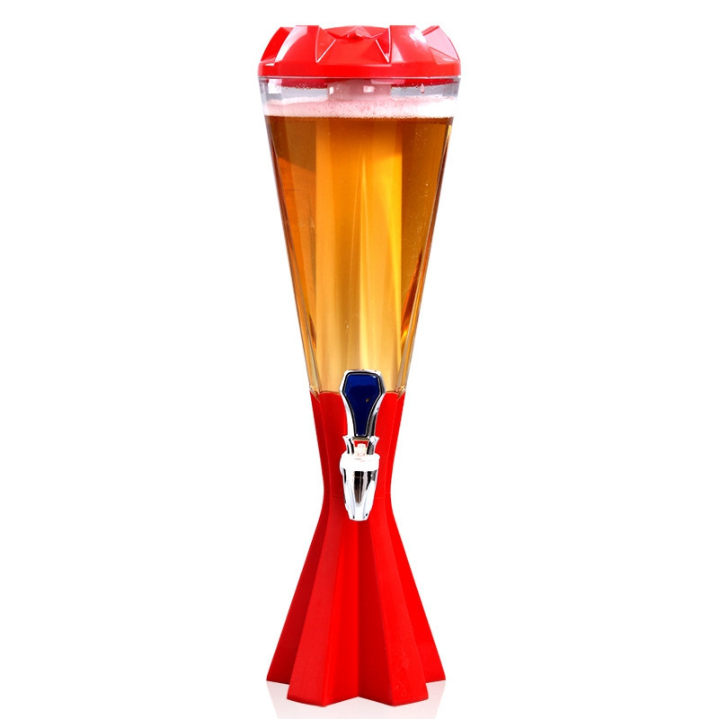 Wine Dispenser Beverage Dispenser Custom Branded 3 Liters Beer Tower High Quality Tabletop Beer Tower