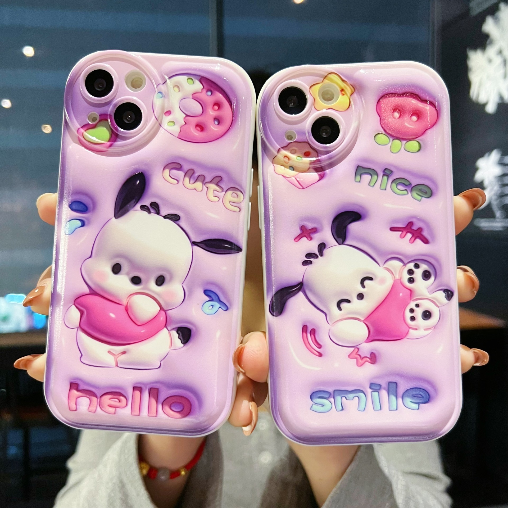 Wholesale personalized free sample cute cover anime mobile phone case for phone 11 14 15