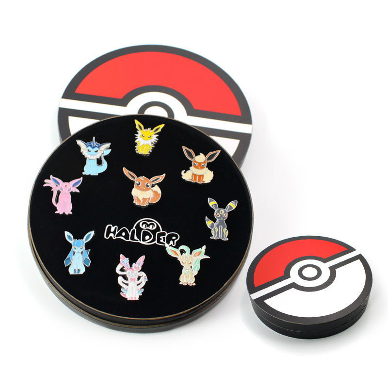 Stocked cheap pins wholesale anime box-packed badges cute cartoon enamel lapel pin