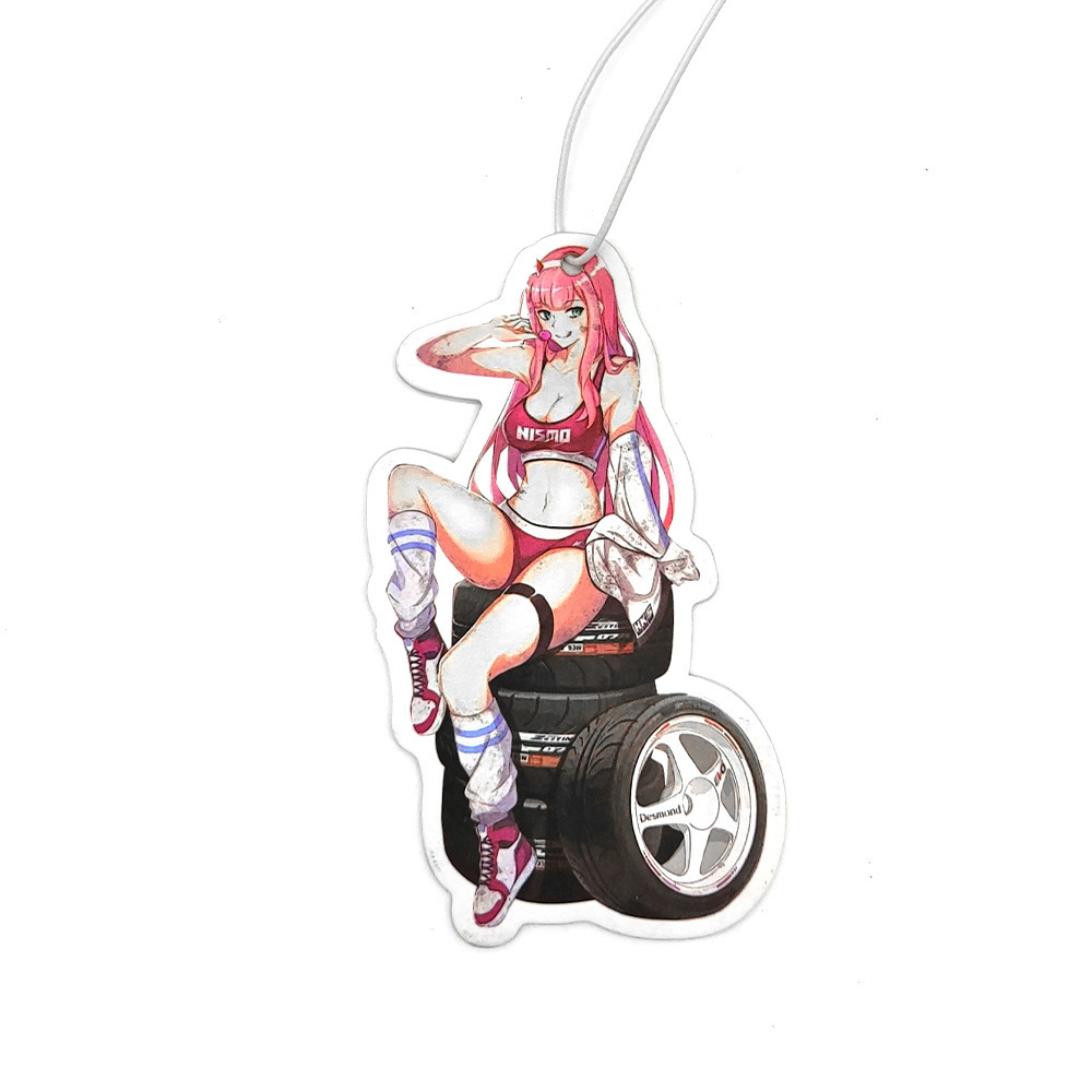 Hot selling pretty girl fragrance manufacturers hanging car scent air freshener for home fragrance