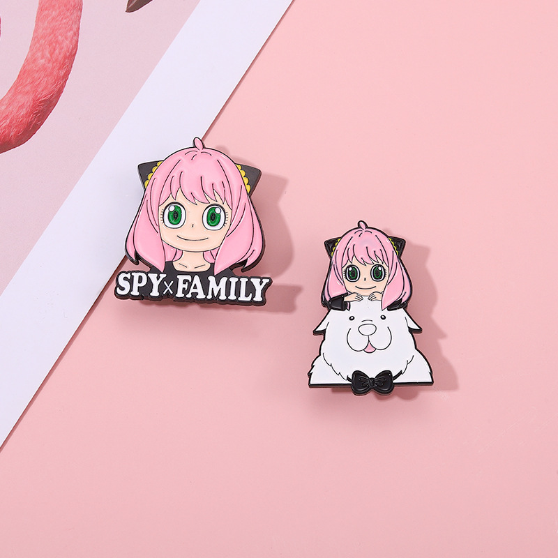 wholesale kawaii Japanese Anime SPY FAMILY Yor Briar Aniya Loid Forger custom clothing accessories badge enamel pin