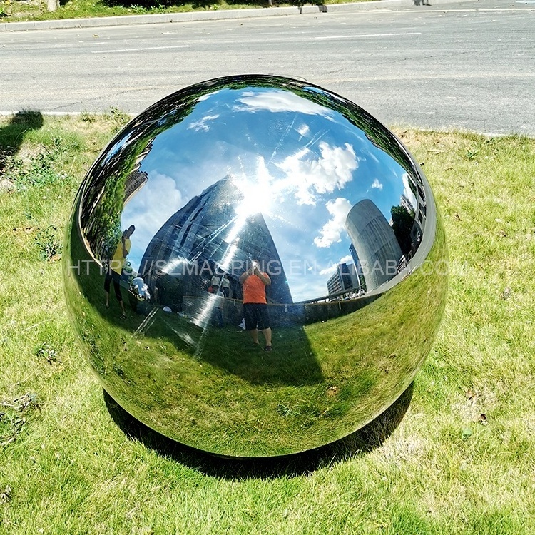 Factory Customized 100cm large hollow gazing ball sphere metal stainless steel ball