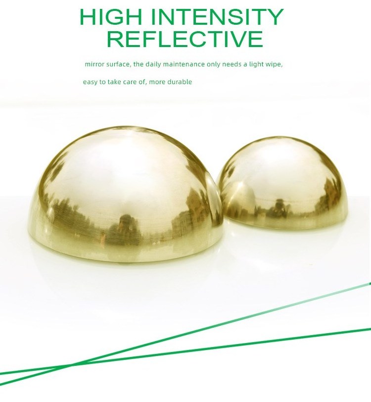 OEM ODM Mirror Wall Mirror Polishing Sphere Decoration Sculpture Metal Half Ball 304 Stainless Steel Hemisphere