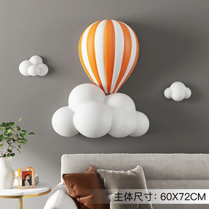 Customized OEM ODM 3 Colors Modern Wall Art Home Decorations Fiberglass Resin Balloon Cloud Sculpture