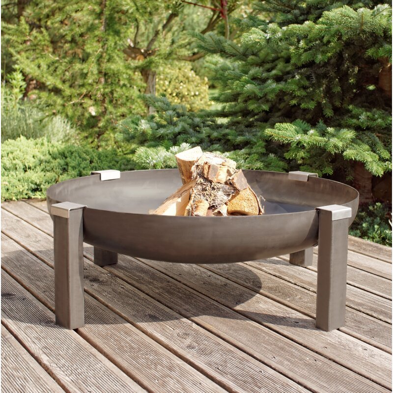 Factory Directly Outdoor Camping Garden BBQ Corten Steel Ball Wood Burning Fire Pit Bowl Corten Steel Fire Pit