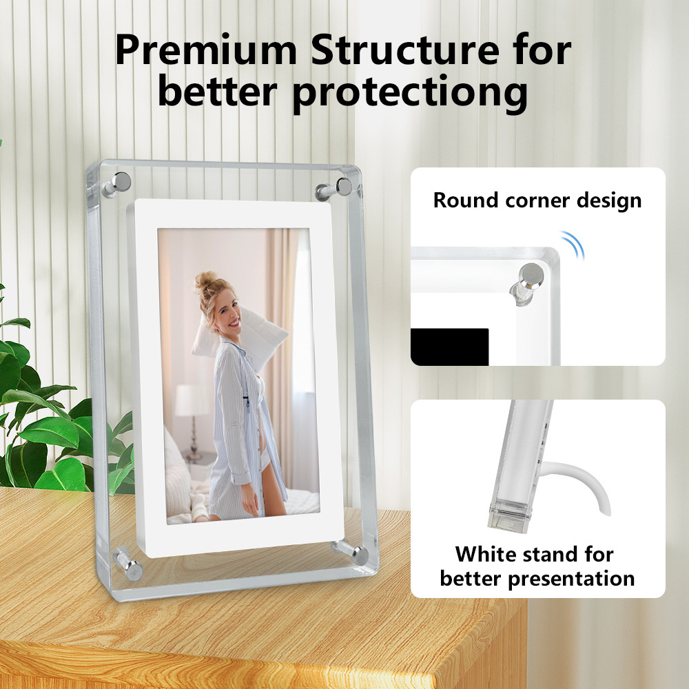 hot sale 5 inch acrylic digital photo frame picture frame digital photo display