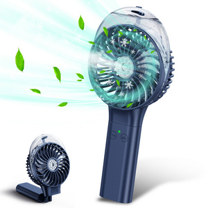 Top Seller Rechargeable Portable Handheld Misting Fan - Up to 10h Cooling outdoor 3000mAh Battery Spray Fan