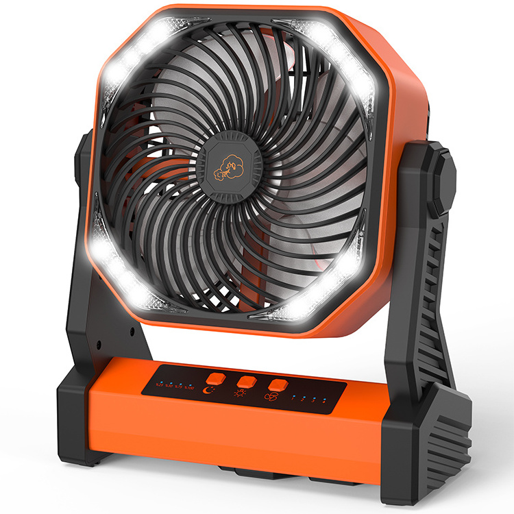 20000mAh Rechargeable Camping Fan with LED Lantern for Camping/Fishing/Power Outage/Jobsite