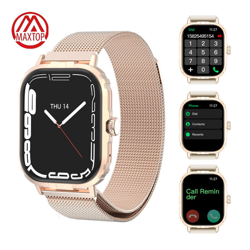 Maxtop Sport Fitness Watch Blood Pressure IP68 Waterproof Screen Android Woman Men Relojes 2023 Smart Watch