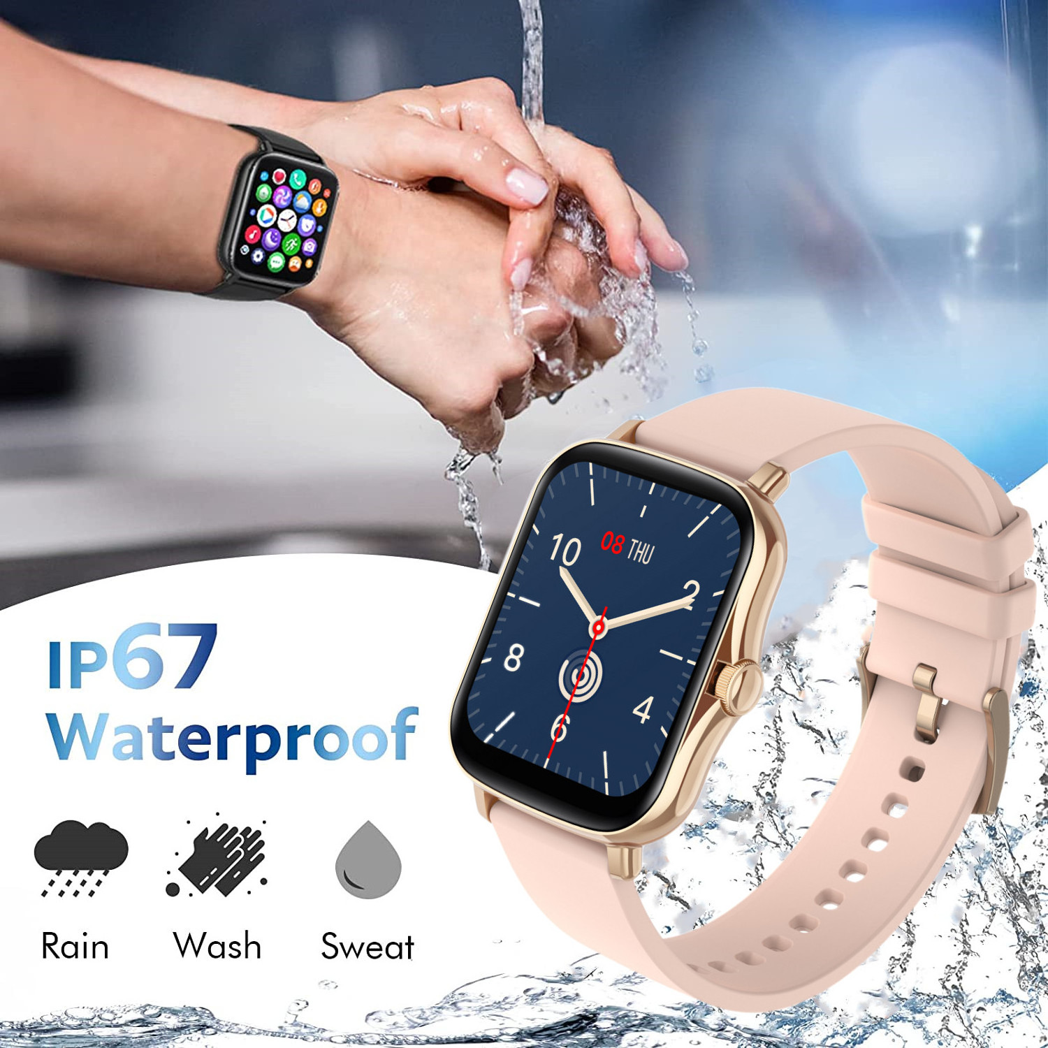 Maxtop Wholesale Rohs Mens Waterproof Touch Sport Fitness Y20 Smartwatch Reloj Fashion Smart Watches For Android