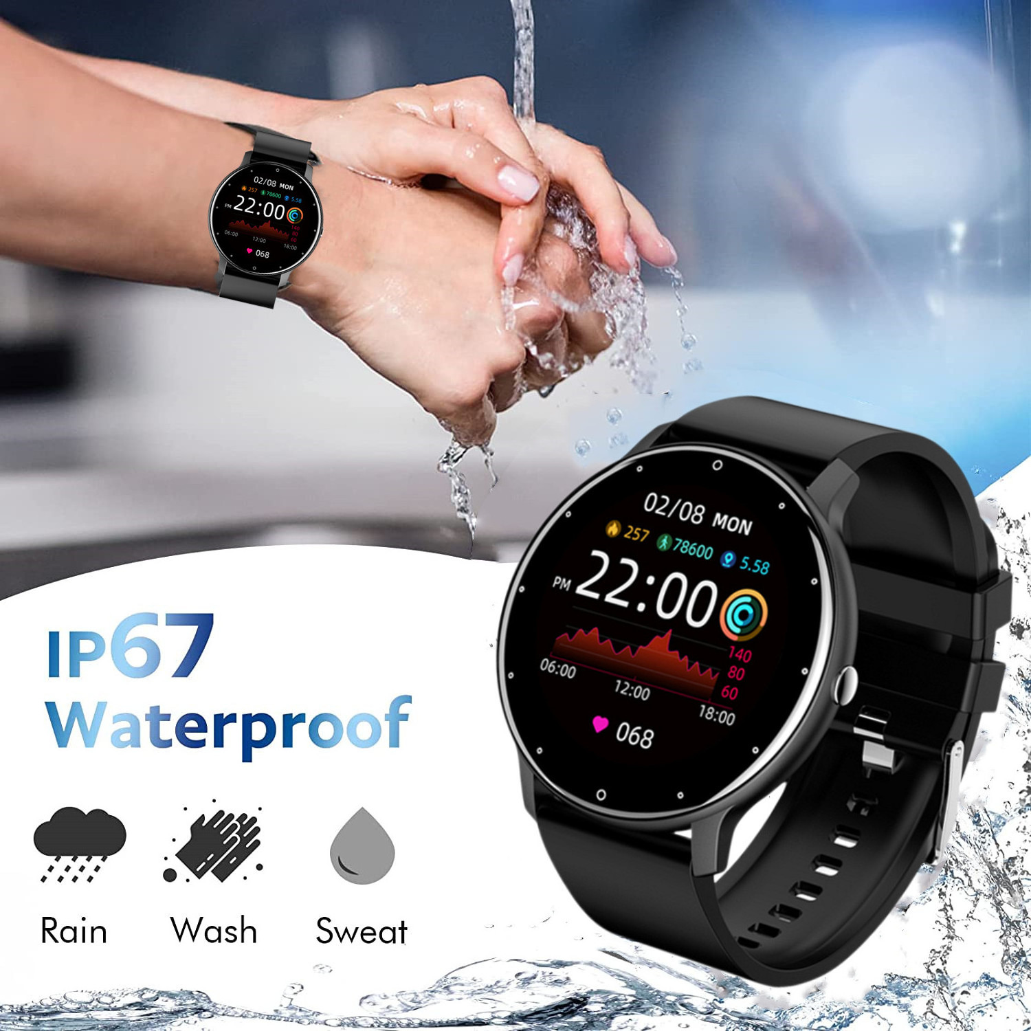 Maxtop Smart Watch Fitness Tracker Smart Watch Oxygen Measure Smart Watch With Free Shipping