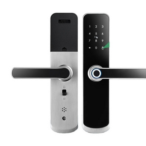 BLE Fingerprint Door TT Lock App Code Card Key Touch Screen Smart Door Lock Security Digital Electronic Lock