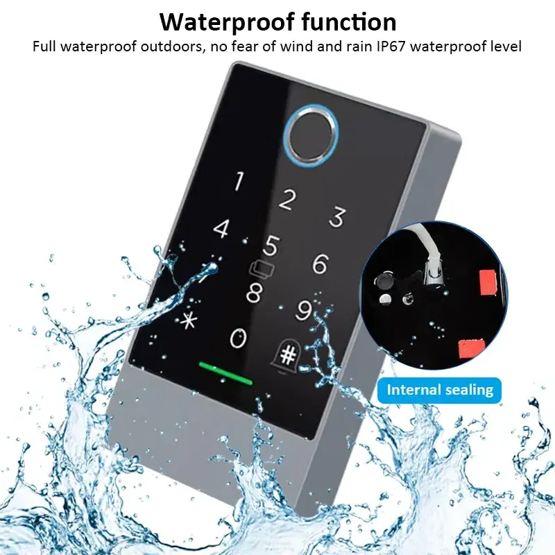 TTLOCK K3/K3F Fingerprint Access Control Door System Opener for Intercom NFC Bluetooth Electric Gate Keypad 13.56Mhz RFID Card