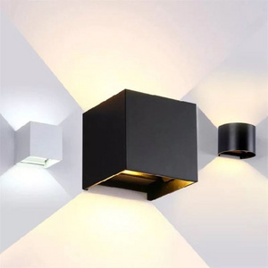 Simple style up down staircase bathroom corner deco fixtures 6w 12w 20w led wall lighting