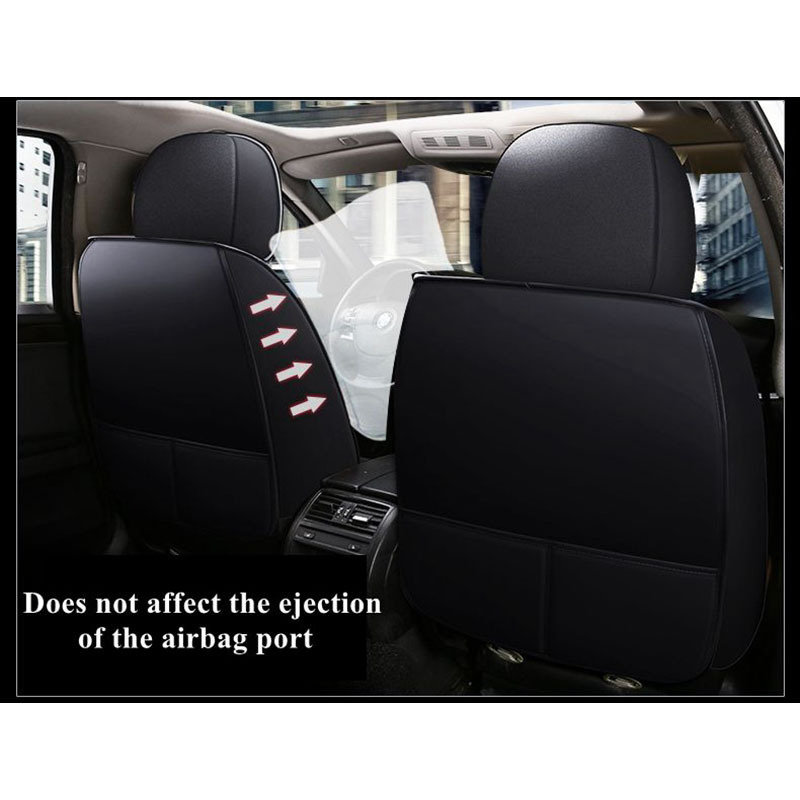 Luxury Universal Leather linen Auto Car Seat Cover full Seat Cover Cushion car accessories