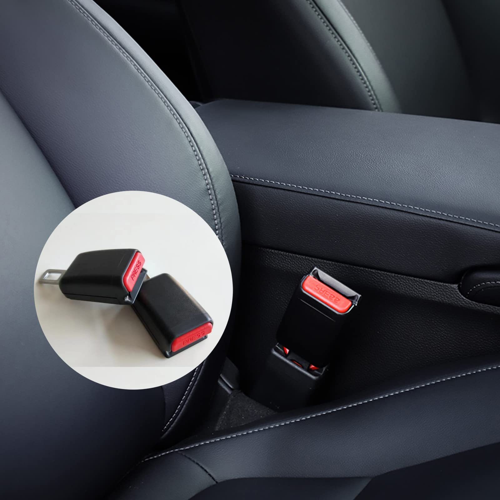 Non-Adjustable universal Car Safety Seat Belt Extender Seatbelt Strap Buckle 12cm