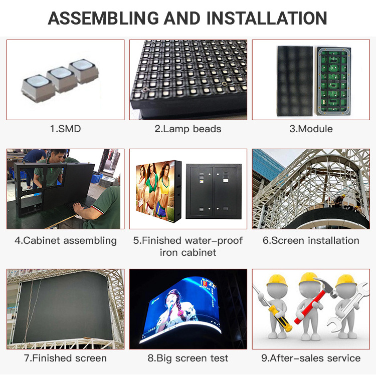 Panel led p3 LED display screen indoor led panel Fixed on the wall