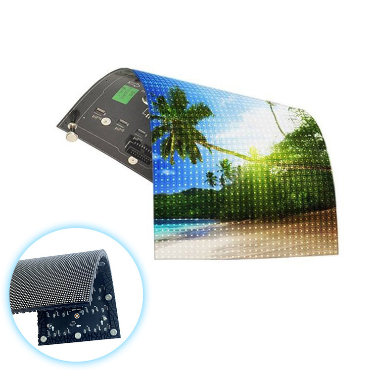 Customization Advertising Waterproof Slim Hanging Flexible Led Display Wall Screen