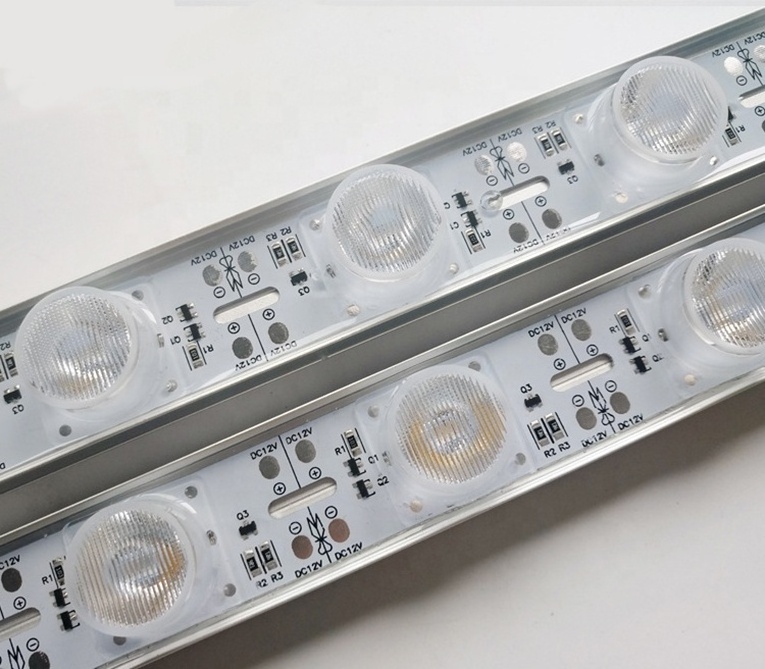 High power 24V edge light box led bar lights with lens