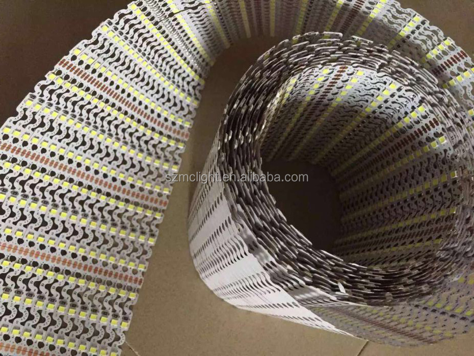 300led 5m 2835 bendable magnetic strip led lights s type zigzag led strip